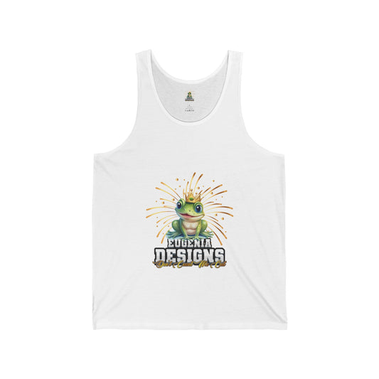 Eugenia Designs Logo Unisex Jersey Tank ~ White