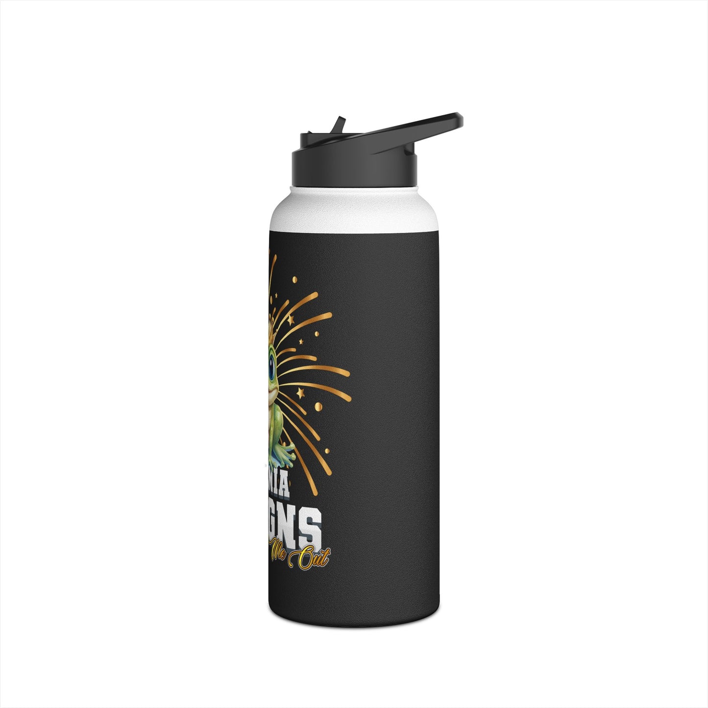 Eugenia Designs Logo Stainless Steel Water Bottle, Standard Lid